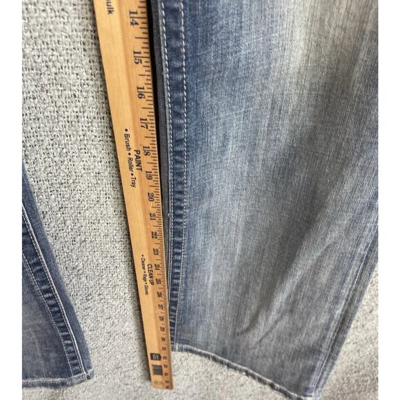 Miss Me Vintage Jezebel Jeans Womens 34 Measures 36 Easy Boot Bling EUC Y2K Plus - Picture 8 of 16